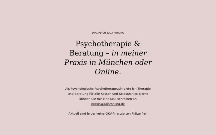 Screenshot of juliarohling.de
