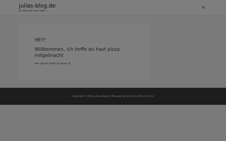 Screenshot of julias-blog.de