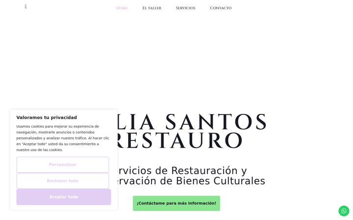 Screenshot of juliasantosrestauro.com