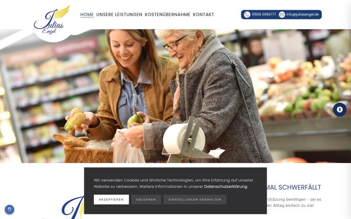 Screenshot of juliasengel.de
