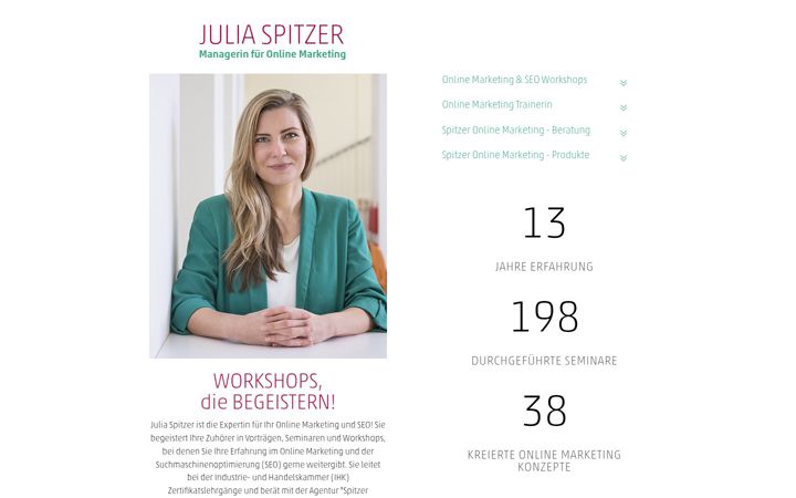 Captura de pantalla de juliaspitzer.de