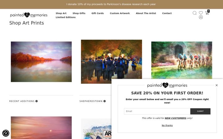 Screenshot of juliaspringer.com