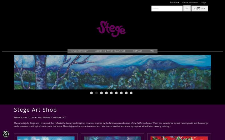 Screenshot of juliastegeart.com