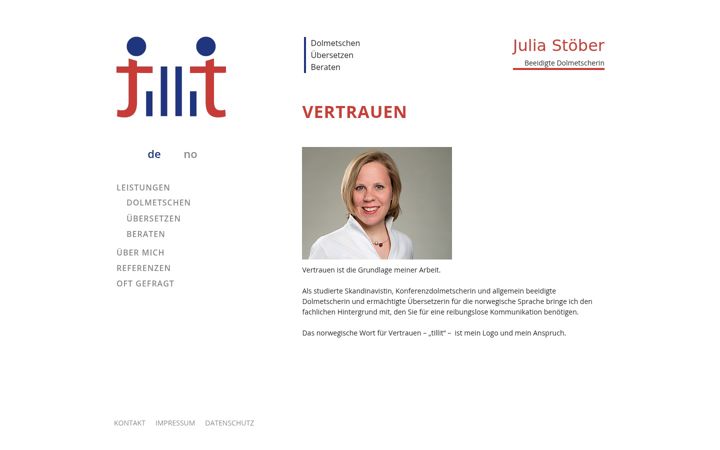 Screenshot of juliastoeber.de
