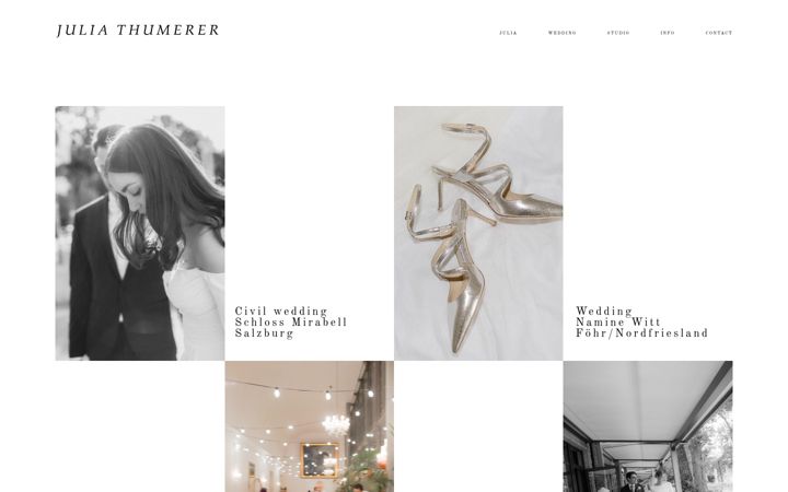 Screenshot of juliathumerer.com