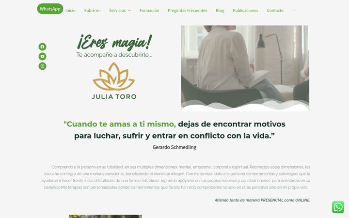 Screenshot of juliatoro.es
