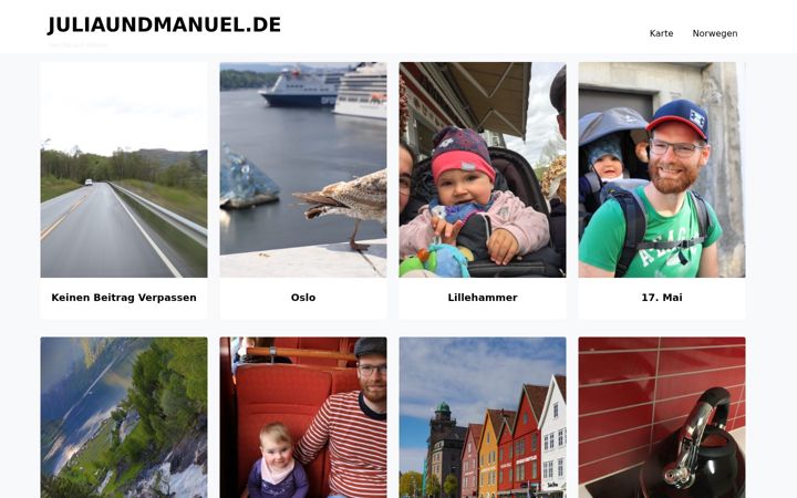 Screenshot of juliaundmanuel.de