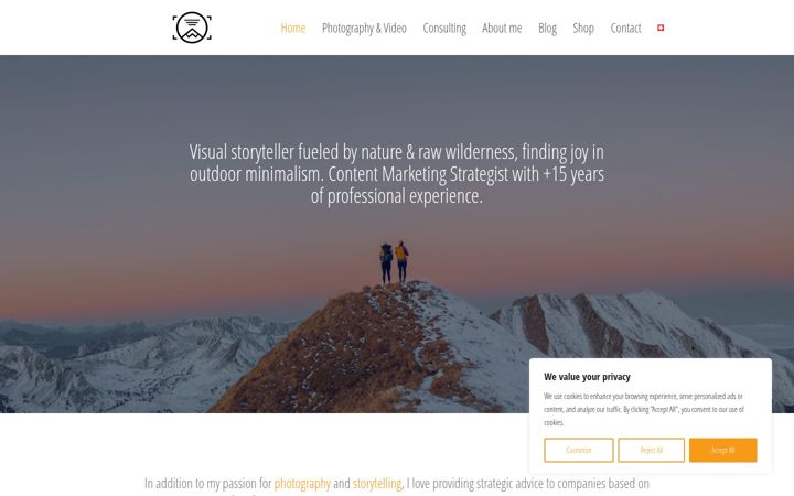 Screenshot of juliawunsch.ch