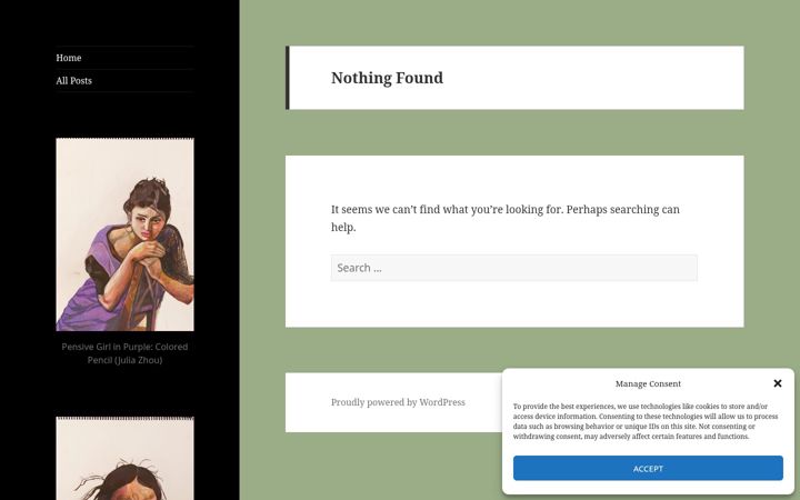 Screenshot of juliazhou.com
