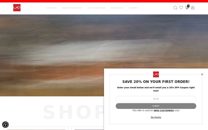 Screenshot of julibark.photography