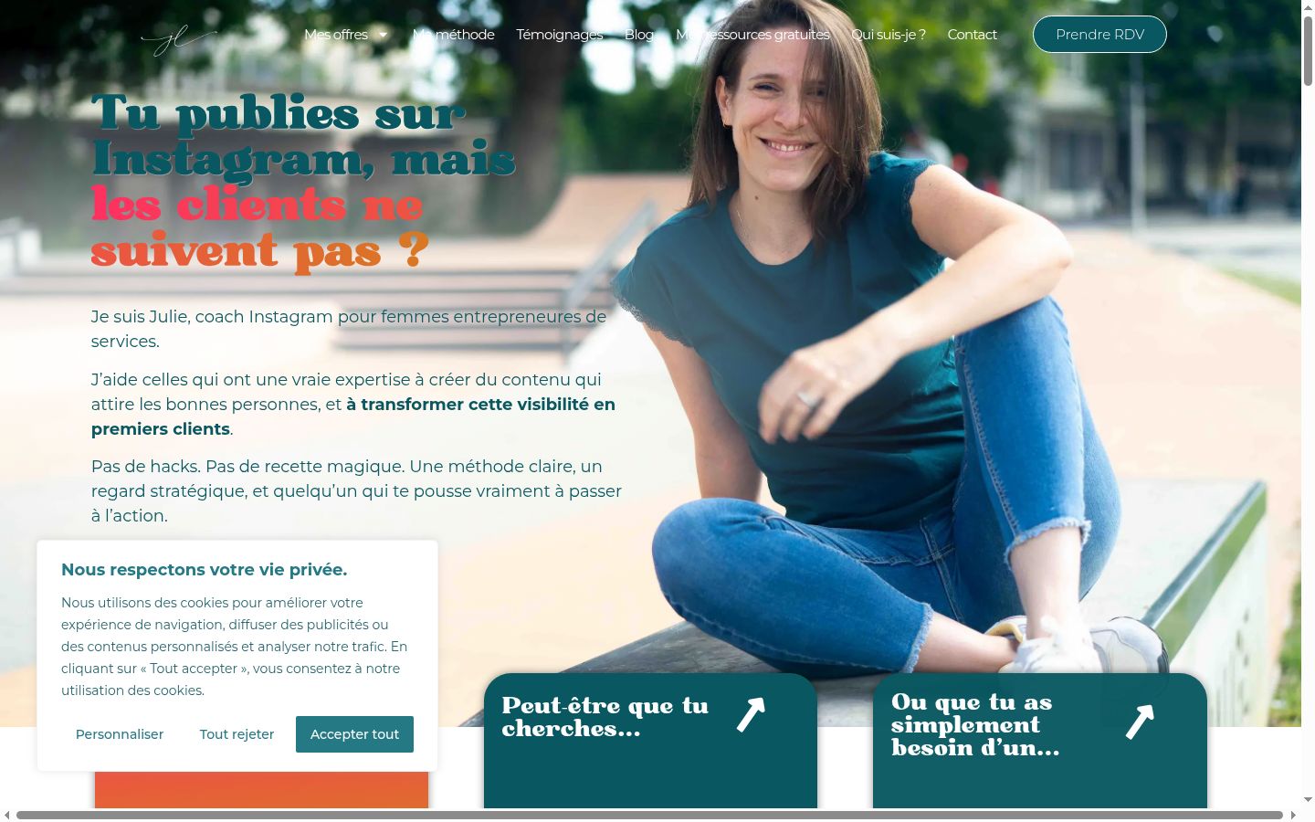 Captura de ecrã do banner de consentimento apresentado antes de qualquer interação