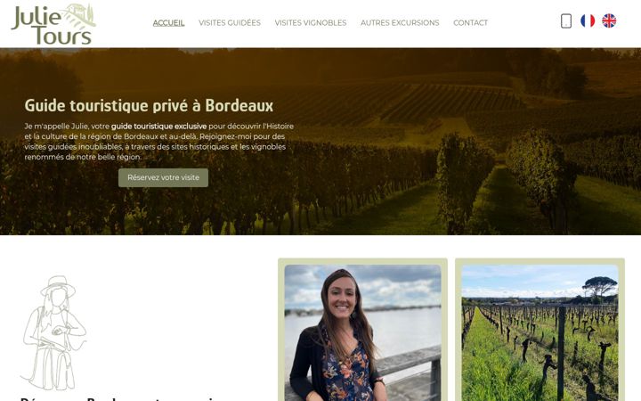 Screenshot of julie-tours.fr