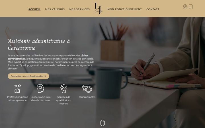 Screenshot of julieassistante.fr