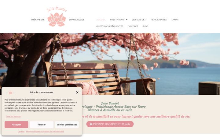 Screenshot of julieboudet-sophrologie.com
