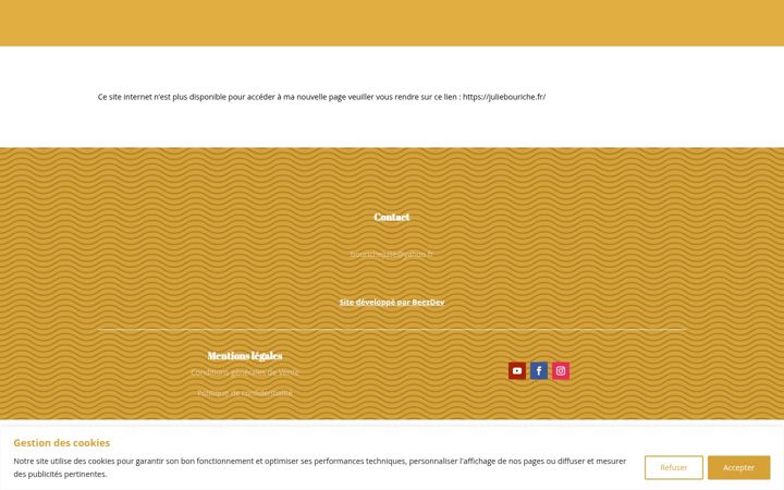 Screenshot of juliebouriche.com