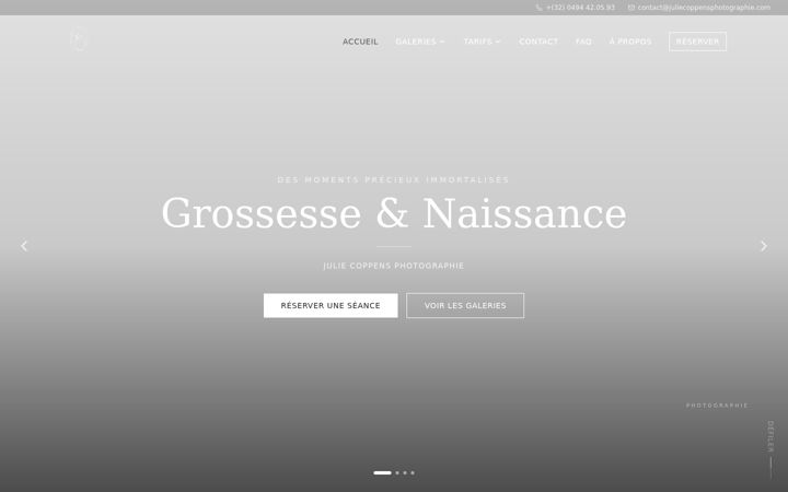 Screenshot of juliecoppensphotographie.com