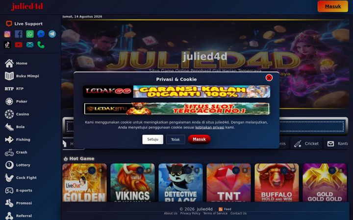 Screenshot of julied4d.net