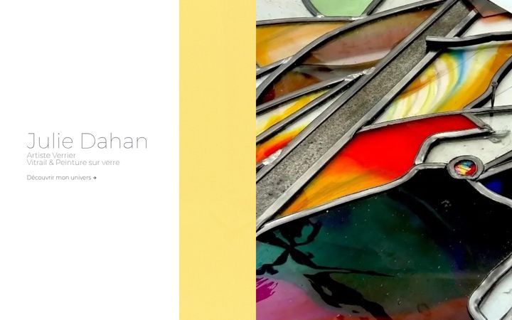 Screenshot of juliedahan.com