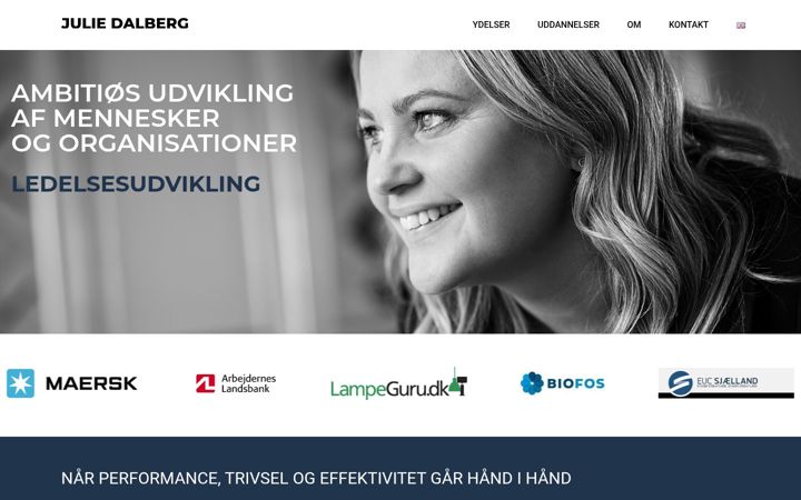 Screenshot von juliedalberg.com