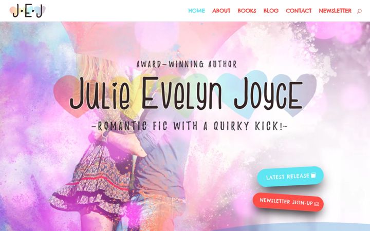 Screenshot of julieevelynjoyce.com
