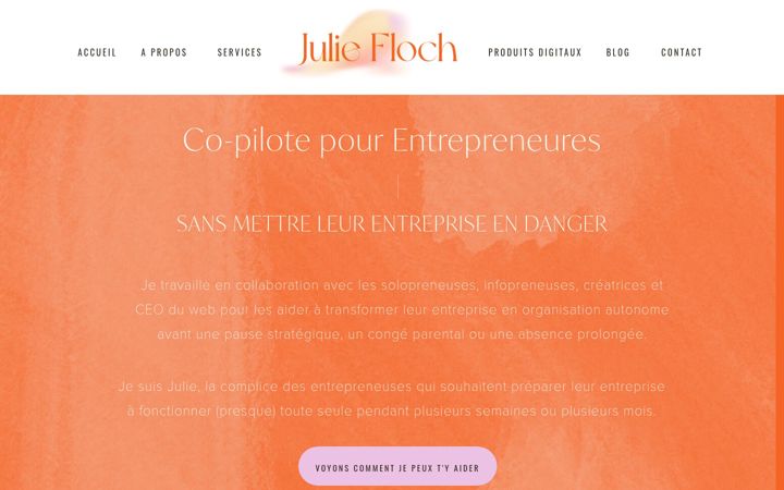 Screenshot of juliefloch.com