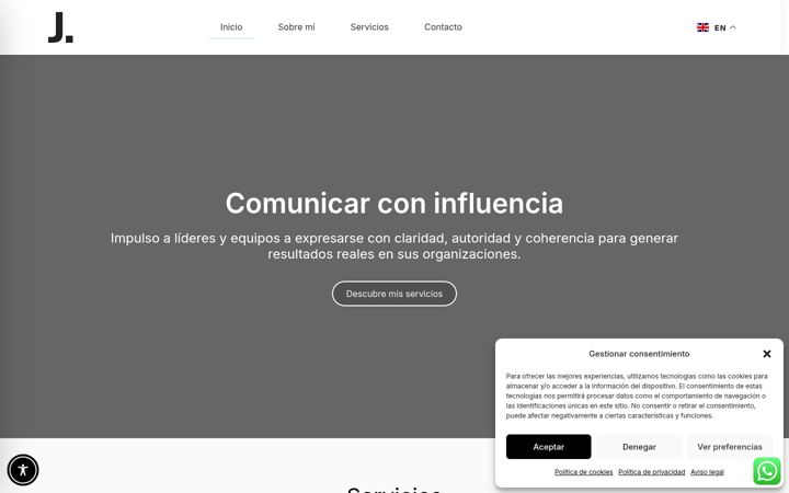 Screenshot of juliehamar.com