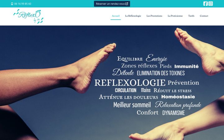 Screenshot of juliemiralles-reflexologue.fr
