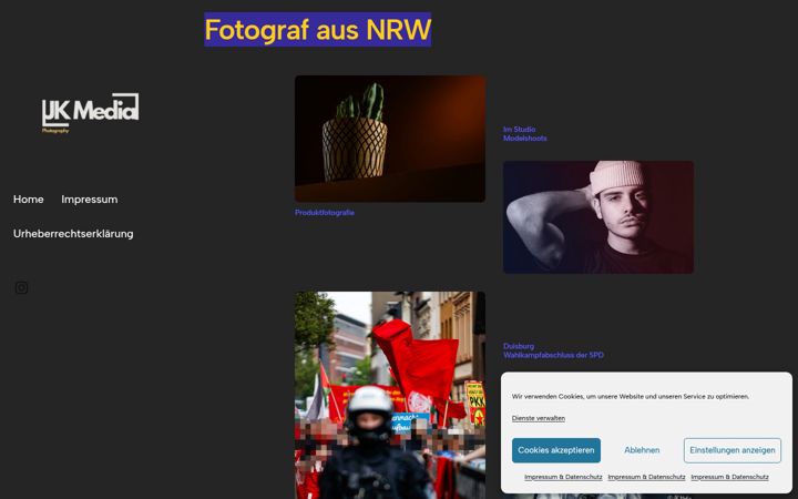 Screenshot of julien-krasniqi.de