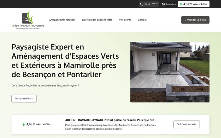 Screenshot of julien-travauxpaysagers.fr