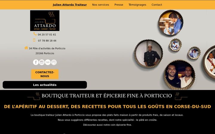 Screenshot of julienattardo-traiteur.fr