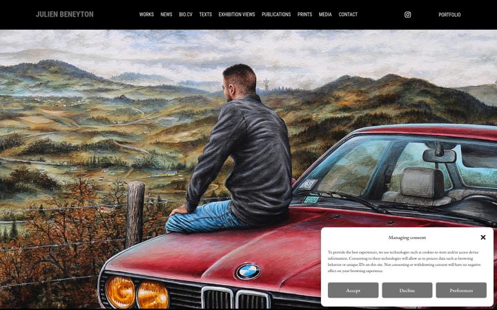 Screenshot of julienbeneyton.com
