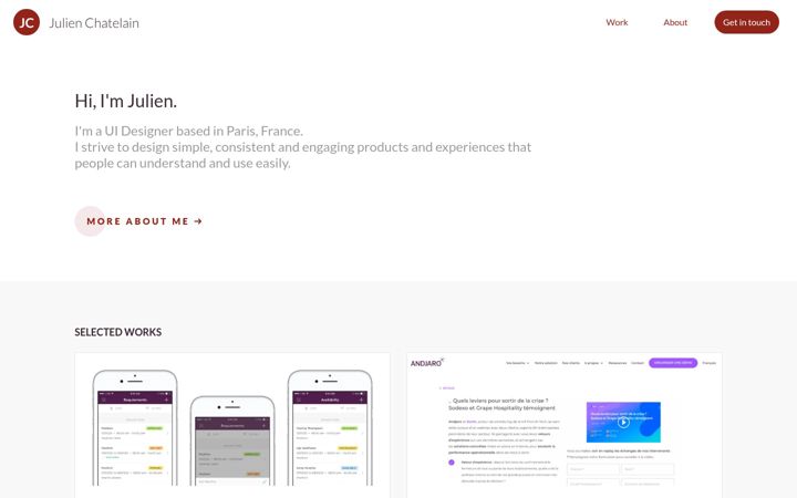 Screenshot of julienchatelain.com