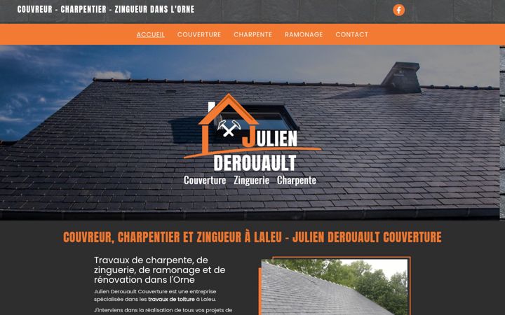 Screenshot of julienderouault-couverture.fr