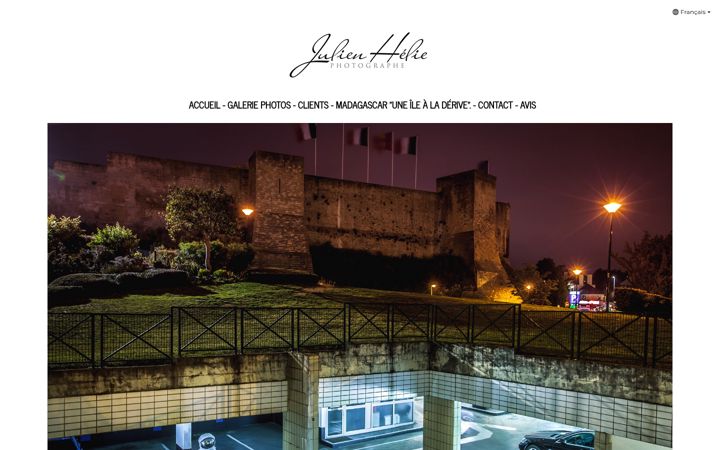 Screenshot of julienhelie.com