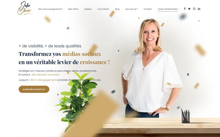 Screenshot of julieolivier.fr
