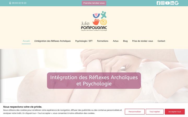 Screenshot of juliepompougnac-reflexes.com
