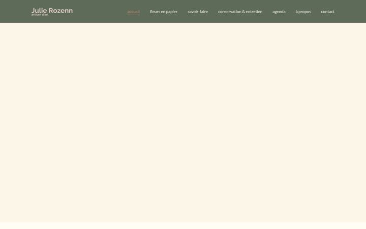 Screenshot of julierozenn.com