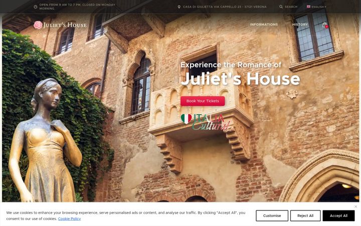 Screenshot of juliet-house.com