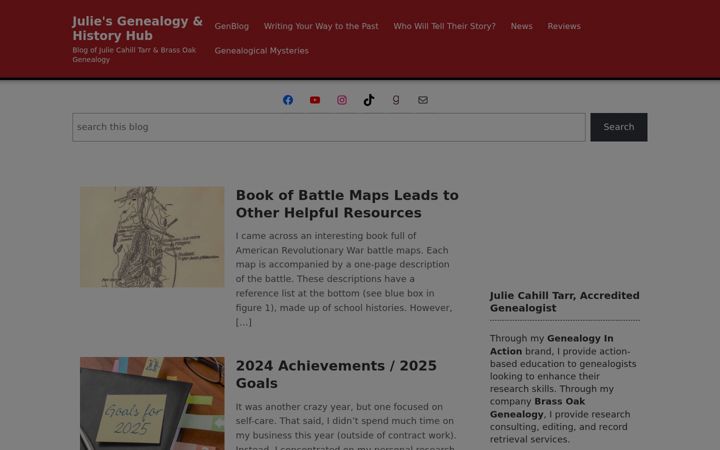 Screenshot of julietarr.com