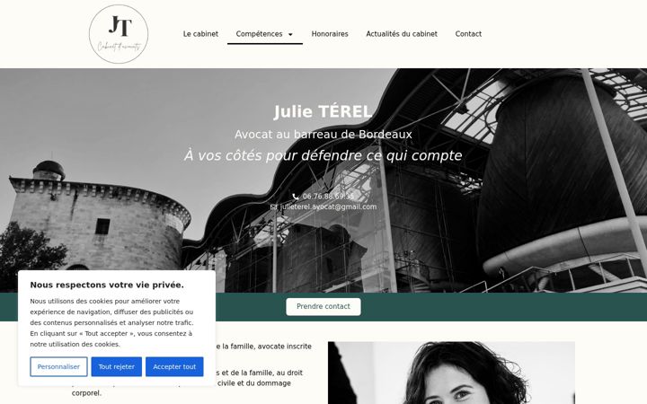 Screenshot of julieterel-avocat.com