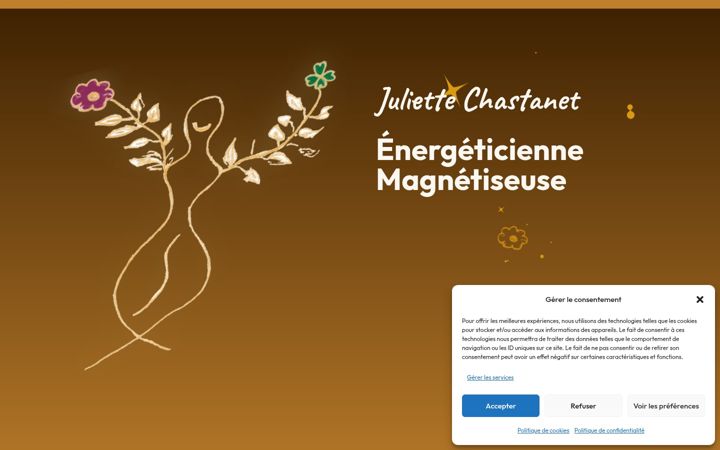 Screenshot of juliette-chastanet.fr