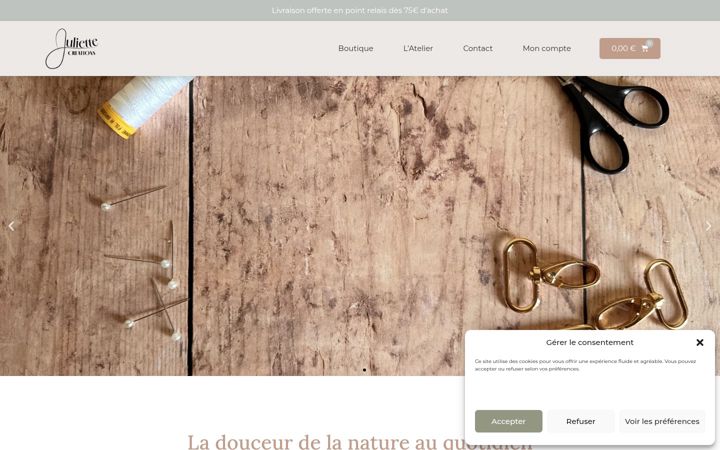 Screenshot of juliette-creations.fr