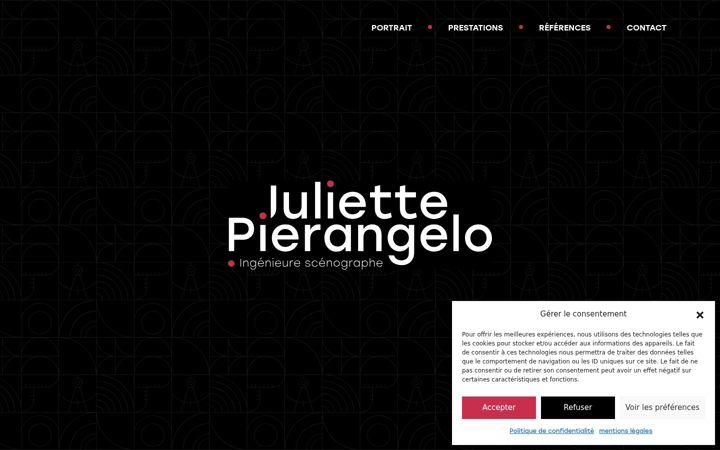 Screenshot of juliettepierangelo.com
