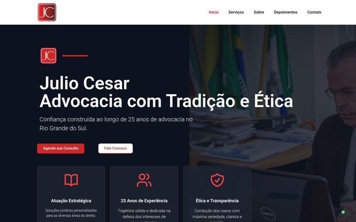Screenshot of juliocesar.com.br