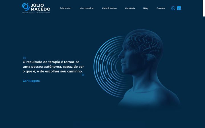 Screenshot of juliomacedo.com.br