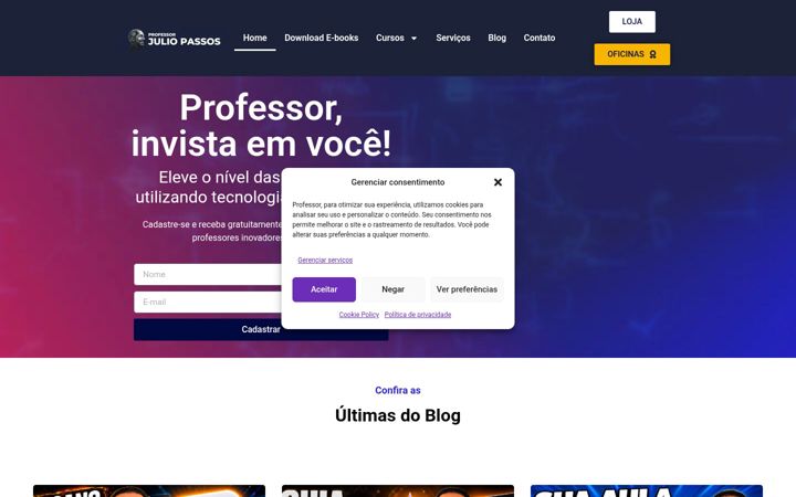 Screenshot of juliopassos.com