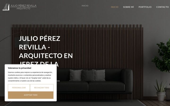 Screenshot of julioperezarquitectura.com