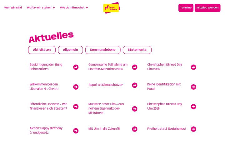 Screenshot of julis-ulm.de