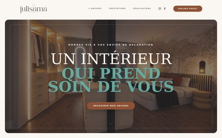 Screenshot of julisama.fr