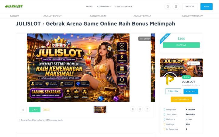 Screenshot of julislotx.org